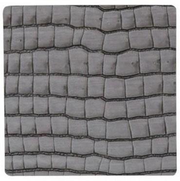 

LIND DNA CROCO silver-black подстаканник квадратный 10x10 см, толщина 2мм, Серый