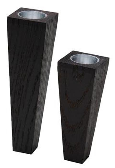 

LIND DNA Магнитные подсвечники для высоких свечей (черный дуб) 3x9/3x12см, набор 2шт