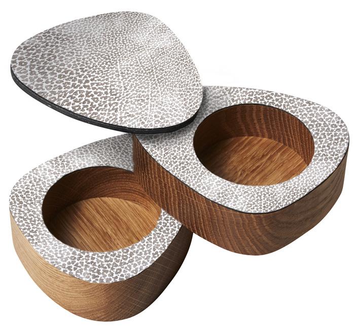 

LIND DNA HIPPO white-grey набор солонка/перечница фигурная 8х10х3см, Белый