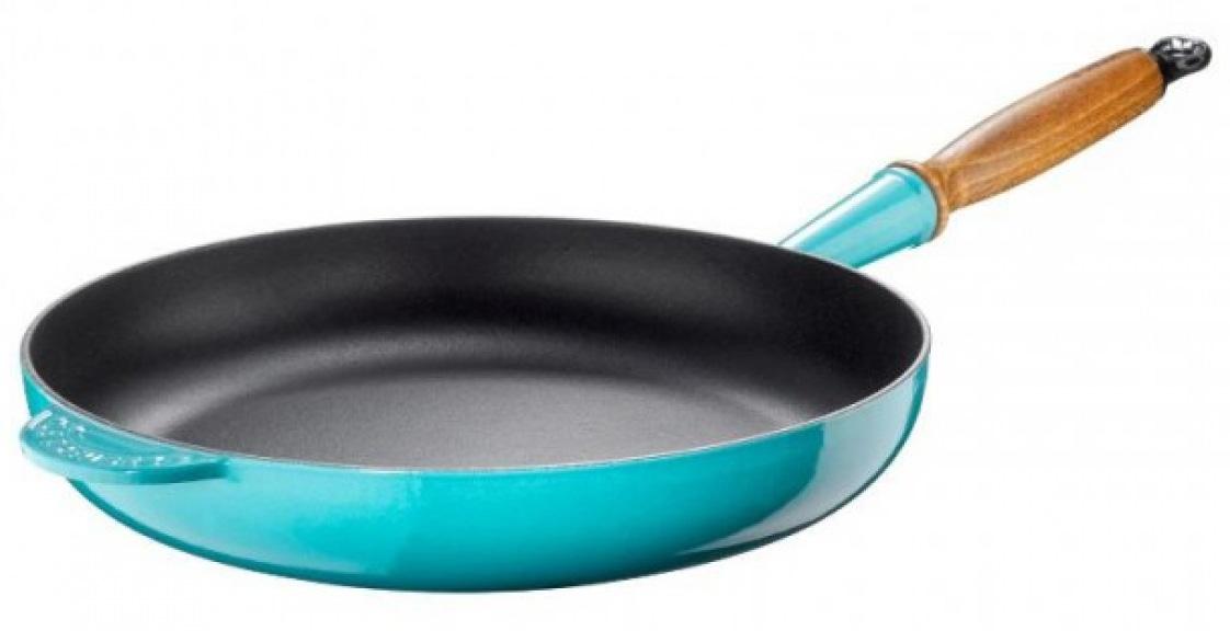 

LE CREUSET Сковорода 28см, эмалированный чугун, бирюзовый