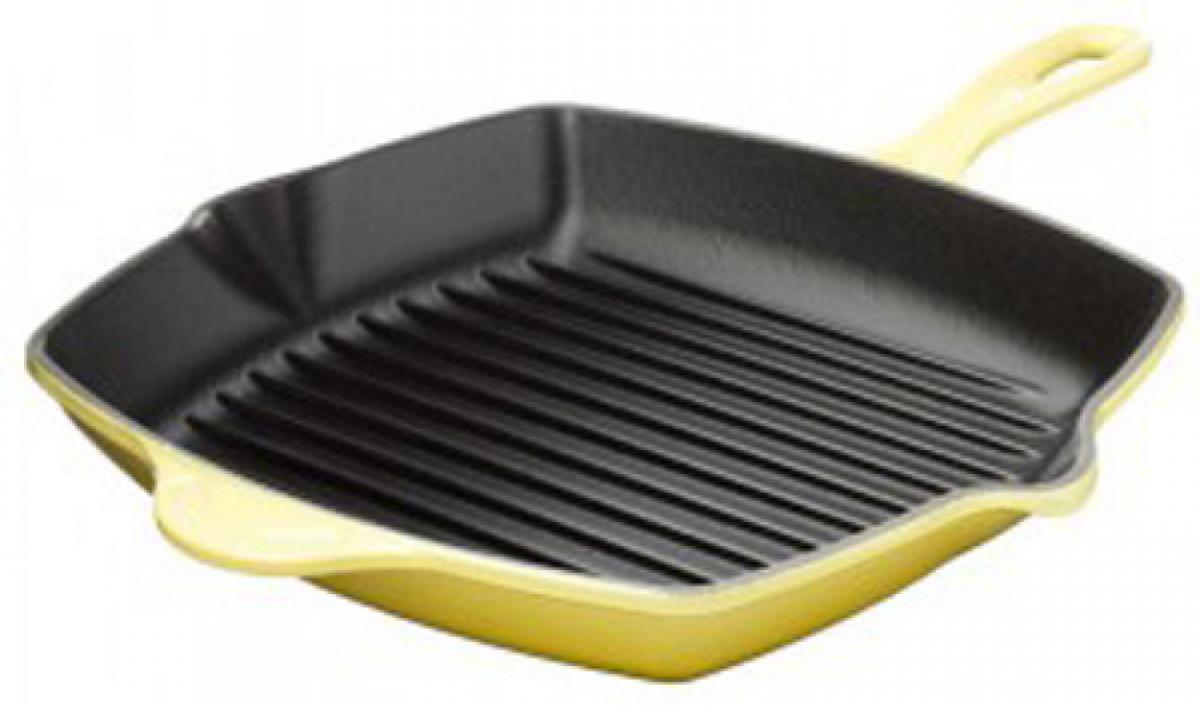 

LE CREUSET Квадратная сковорода-гриль, 26 см, желтый
