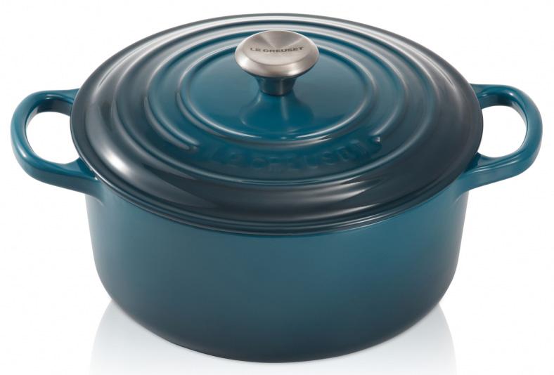

LE CREUSET Кастрюля круглая 20 см, 2,4 л, чугун, Лазурь, Зеленый