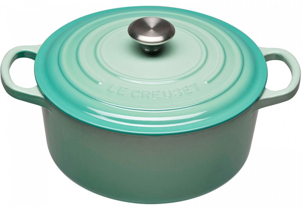

LE CREUSET Кастрюля круглая 22 см, чугун, мята, Мятный