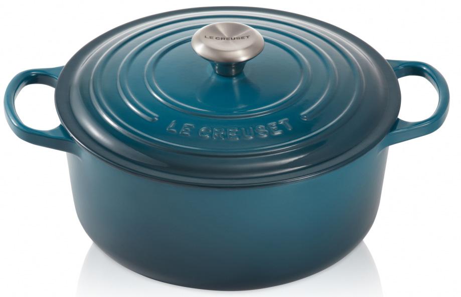

LE CREUSET Кастрюля круглая, 24 см, чугун, Лазурь, Зеленый