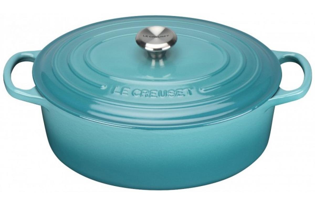 

LE CREUSET Кастрюля овальная для запекания 27 см, чугун, бирюзовый