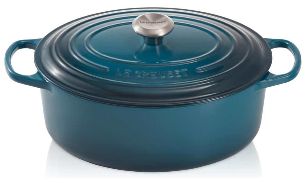 

LE CREUSET Кастрюля овальная для запекания 31 см, чугун, Лазурь, Синий