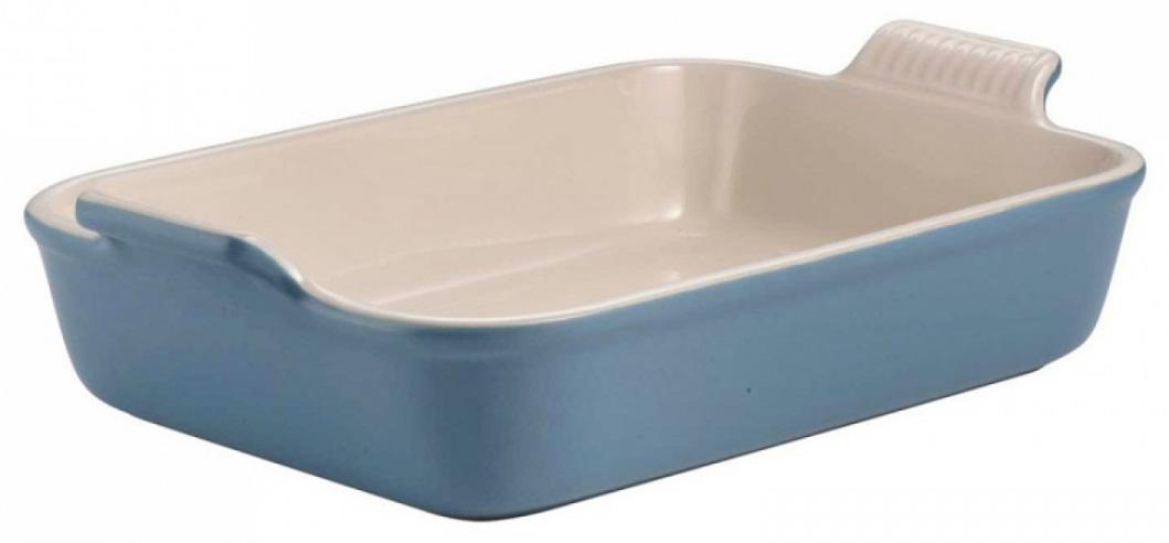 

LE CREUSET Прямоугольное блюдо 31/26 см, каменная керамика, бременская лазурь, Голубой