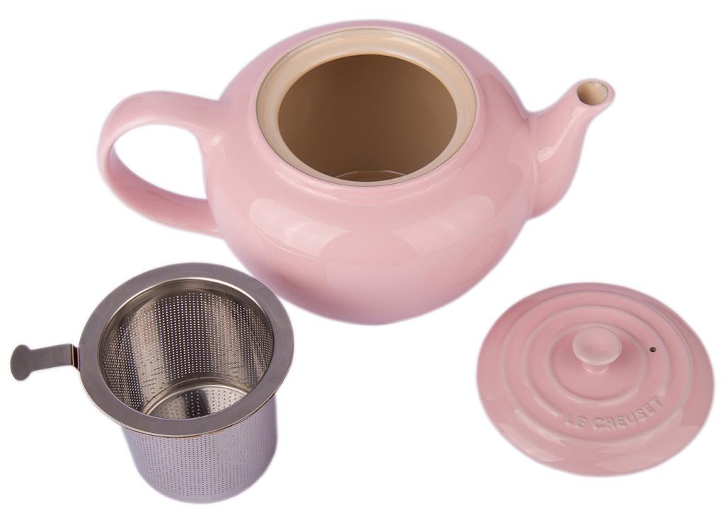 

LE CREUSET Чайник с ситечком, розовый шифон