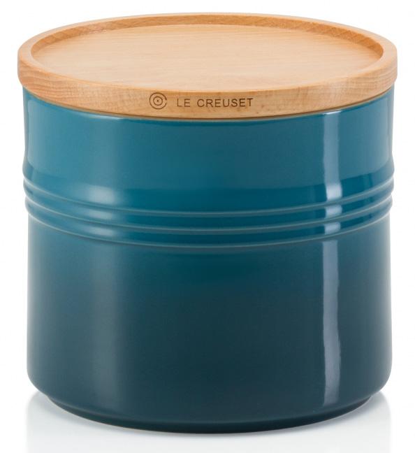 

LE CREUSET Банка с деревянной крышкой XL, 12 см, 1,4 л, Лазурь, Синий