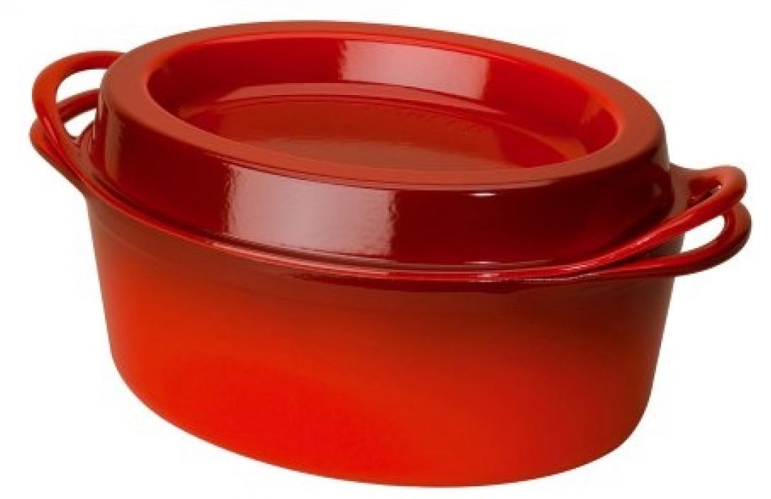 

LE CREUSET Дофу овальная, 30 см, чугун, вишня, Красный
