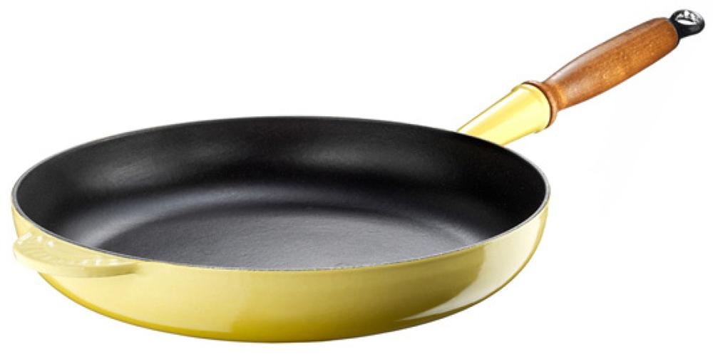 

Le Creuset Сковорода 28см с деревянной ручкой, Желтый
