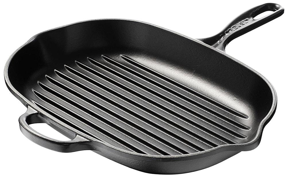 

Le Creuset Сковород-гриль овальная 32см, Черный матовый