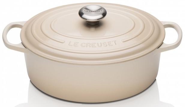 

Le Creuset Кастрюля овальная 27см, Миндаль, Кремовый