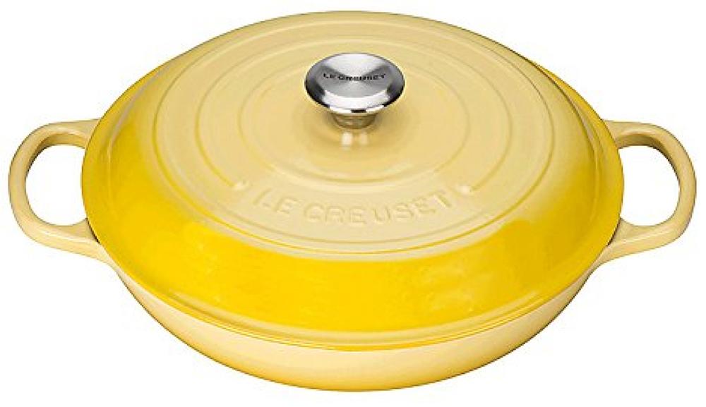 

Le Creuset Кастрюля круглая неглубокая 30см, Желтый