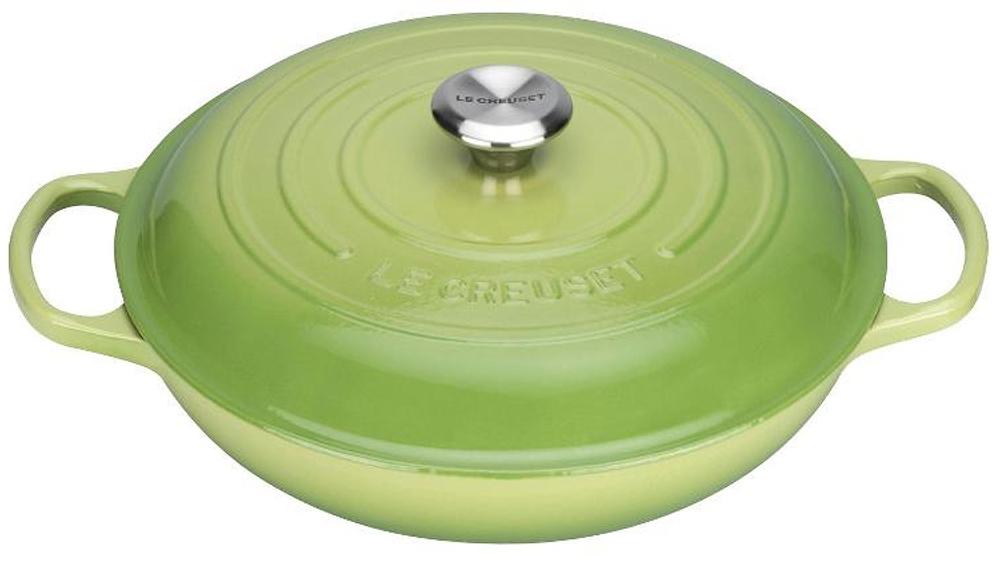 

Le Creuset Кастрюля круглая неглубокая 30см, Пальмовый, Зеленый