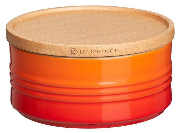 

Le Creuset Банка с деревянной крышкой L Оранжевая лава, Оранжевый