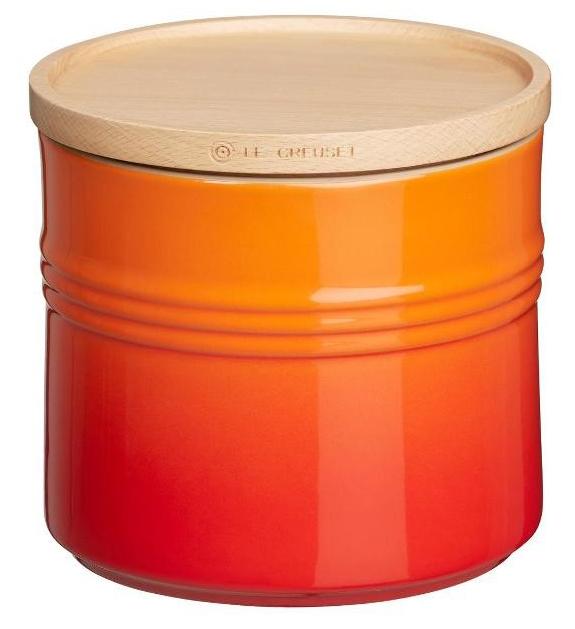 

Le Creuset Банка с деревянной крышкой XL Оранжевая лава, Оранжевый