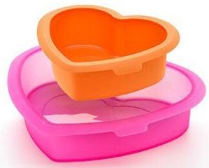 

Lekue форма для торта "Сердце" 2 слоя, Разноцветный