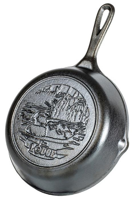 

Lodge Сковорода круглая 20 см черная, чугун Duck Logo, Черный