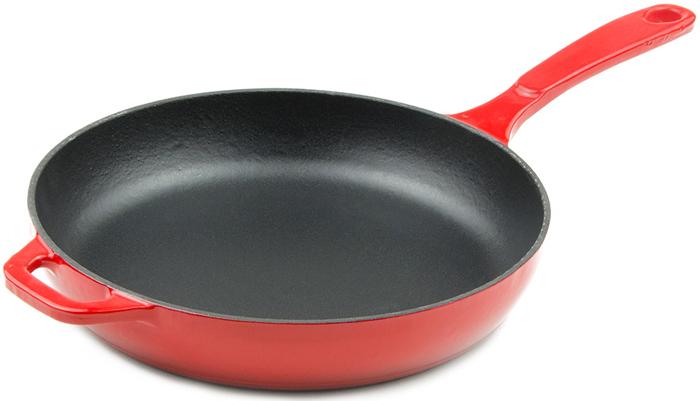 

Lodge сковорода круглая 28 см красная, чугун, Красный