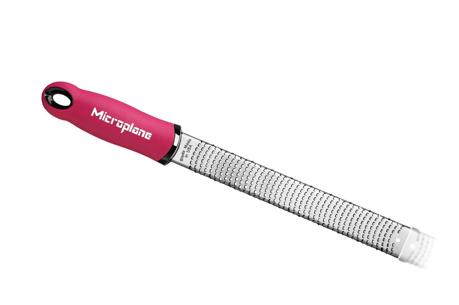 

Microplane, Терка Premium Classic для сыра и цитрусовых ярко-розовая, Розовый