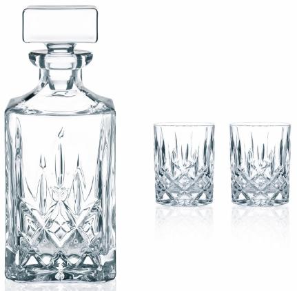 

Nachtmann Noblesse Whisky Set 3, набор бокалов + декантер 0.75 л, 3 предмета, Белый