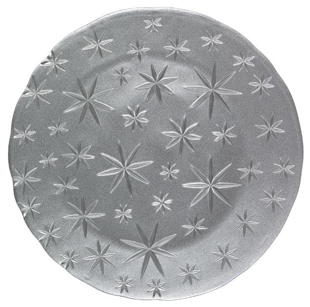 

Nachtmann Stars Charger Plate Silver, тарелка, Серебристый