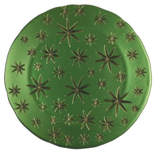 

Nachtmann Golden Stars Charger Plate Green/Gold, тарелка, Зеленый