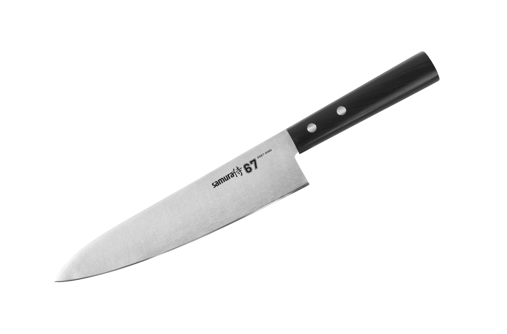 

Samura SS67-0085 Нож кухонный "Samura 67" Шеф 208 мм, AUS-8, ABS пластик