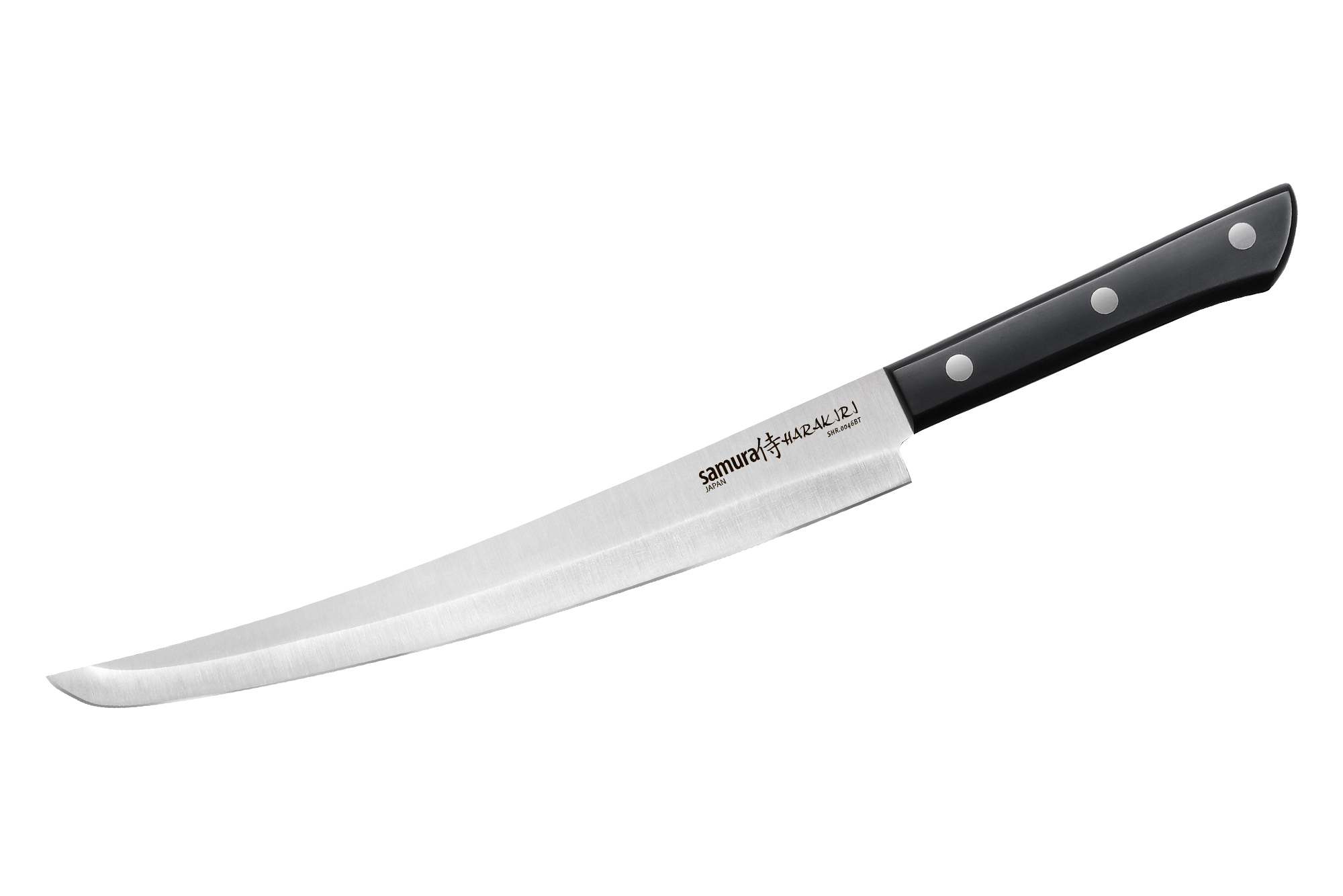 

Samura SHR-0046BT/K Нож кухонный "Samura HARAKIRI" слайсер Tanto 230 мм, корроз.-стойкая сталь, ABS пластик, Черный