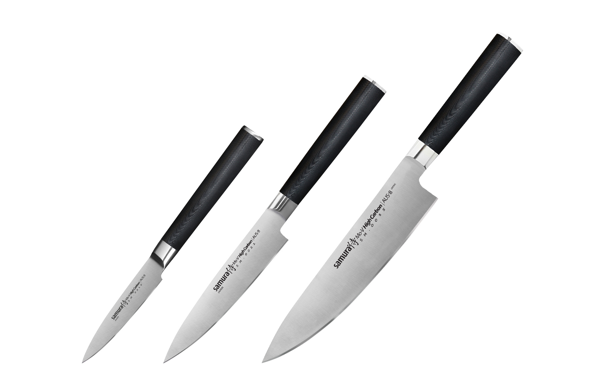 

Samura SM-0220/K Набор из 3 ножей "Samura Mo-V" в подарочной коробке(10, 21, 85), G-10