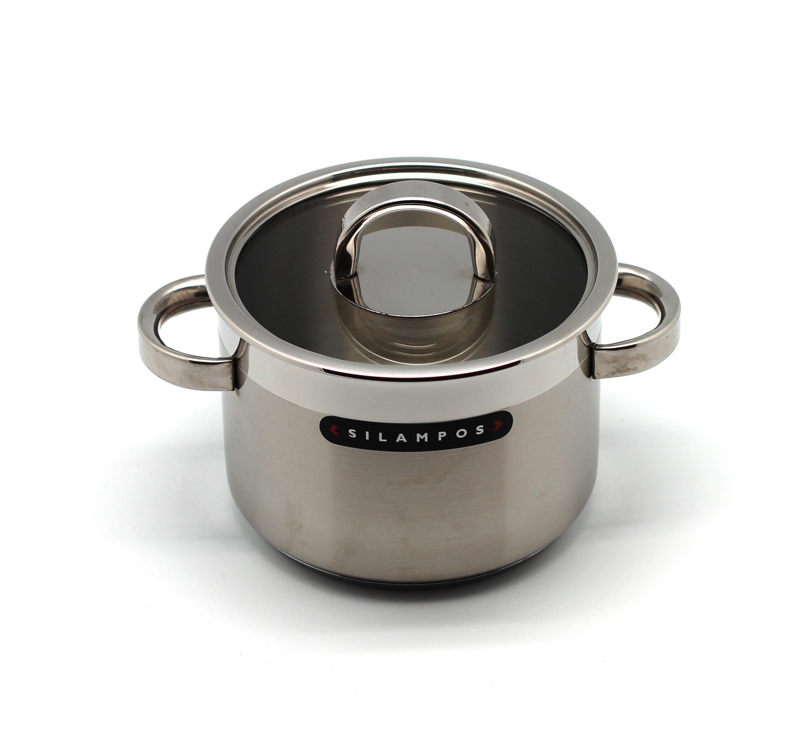 

Silampos Гл.кастрюля 2,2л (16см) АТЛАНТИКО 632125V56616, Сталь