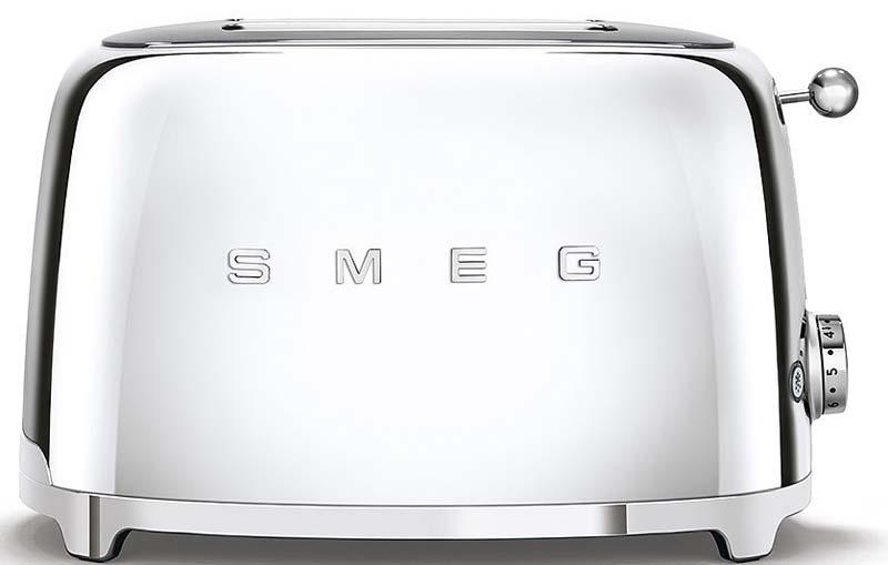 

Smeg Тостер на 2 ломтика, хром, Серебристый