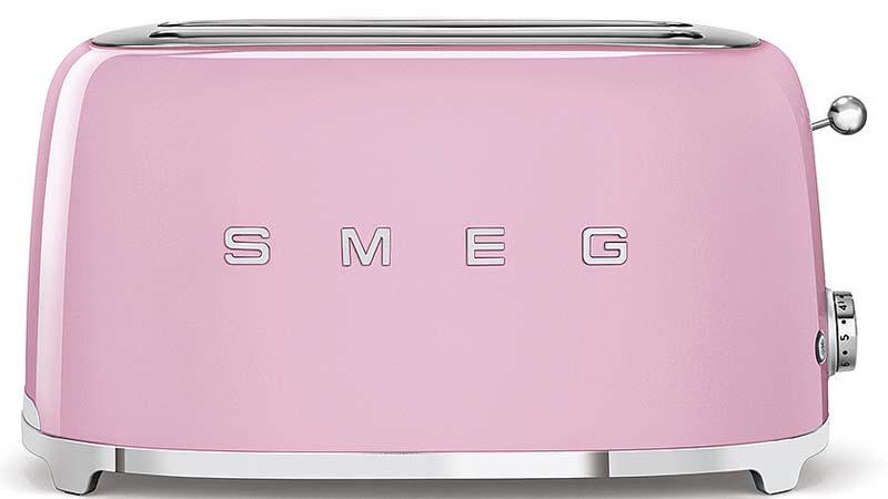 

Smeg Тостер на 4 ломтика, розовый
