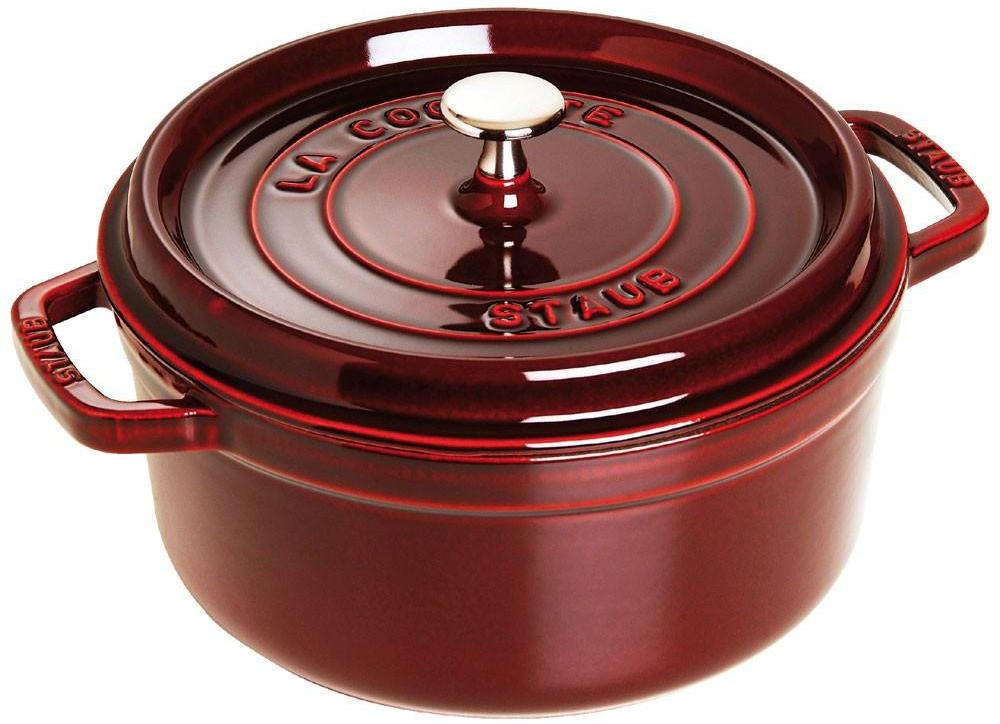 

Staub La Cocotte кокот круглый 2,2 л, гранатовый, Бордовый