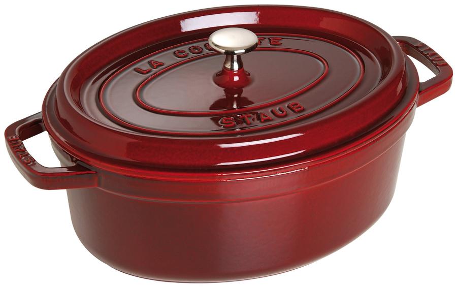 

Staub La Cocotte кокот овальный 5,5 л, гранатовый, Бордовый