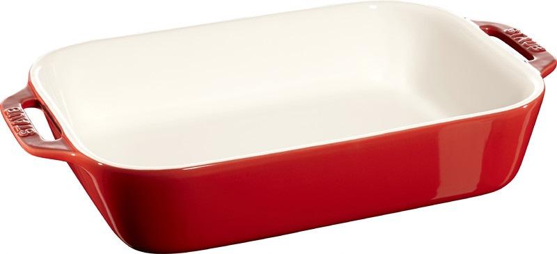 

Staub Ceramic ex China форма прямоугольная 34х24 см, вишневая, Красный