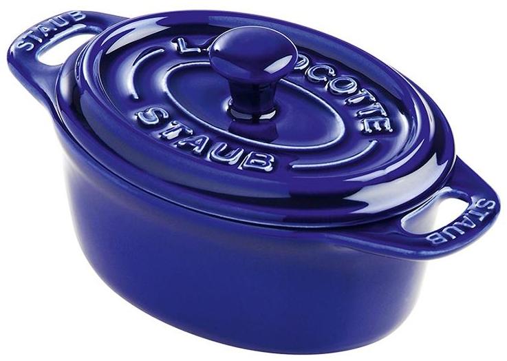 

Staub Ceramic ex China мини-кокот керамический 11 см, темно-синий