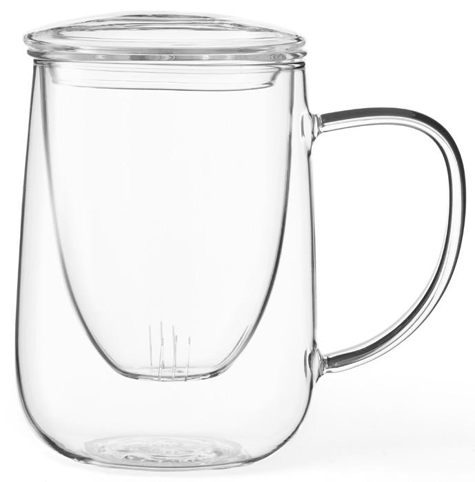 

Viva Scandinavia Cutea Чайная кружка с ситечком 0,6 л, стекло, Прозрачный