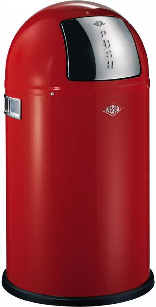 

Wesco Pushboy (22л) - мусорное ведро с заслонкой 175531-02, Красный