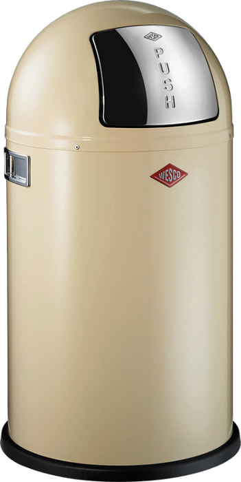 

Wesco Pushboy (22л) - мусорное ведро с заслонкой 175531-23, Кремовый