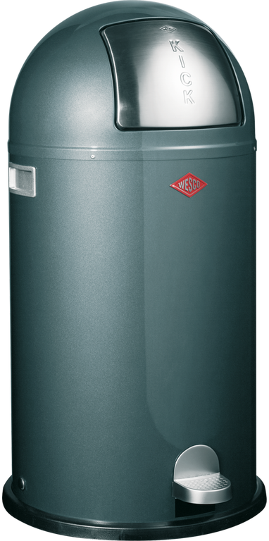 

Wesco Kickboy (40л) - мусорное ведро с заслонкой и педалью 177731-13, Серый