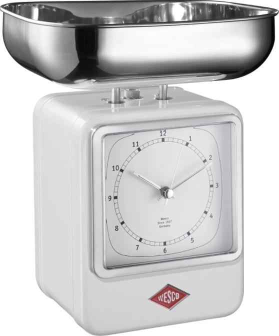 

Wesco весы с часами 322204-01, Белый