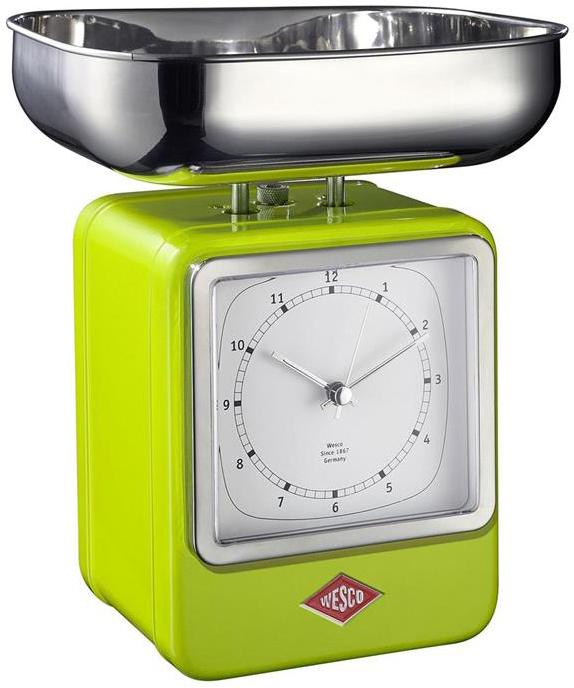 

Wesco весы с часами 322204-20, Зеленый