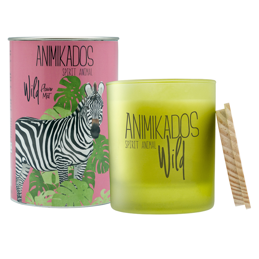 

Ambientair Свеча ароматическая wild zebra Цветочный 40 ч, Розовый