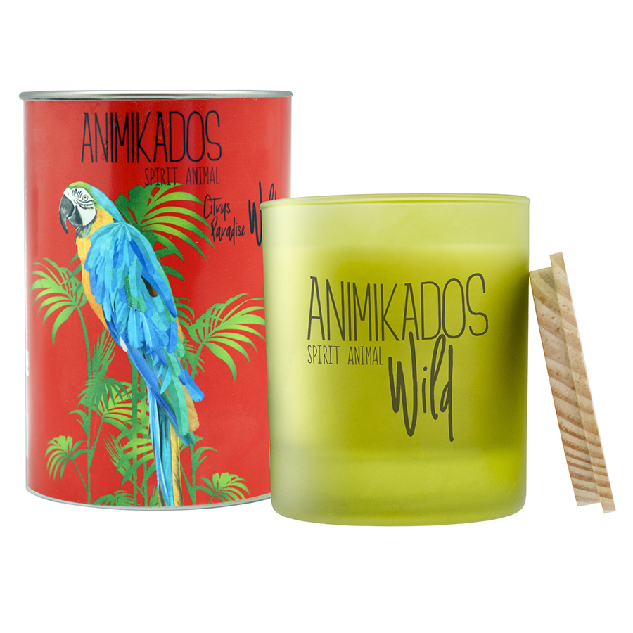 

Ambientair Свеча ароматическая wild parrot Цитрусовый 40 ч, Красный