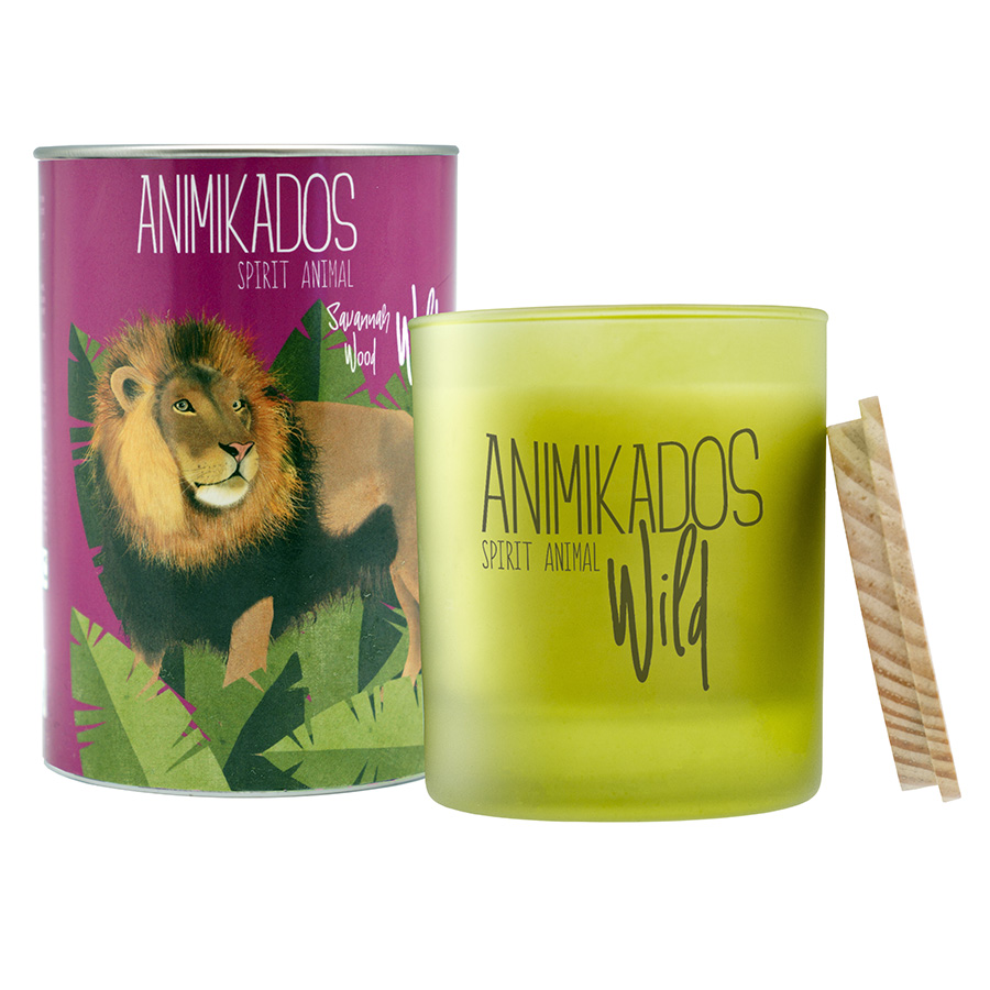 

Ambientair Свеча ароматическая wild lion Древесный 40 ч, Розовый