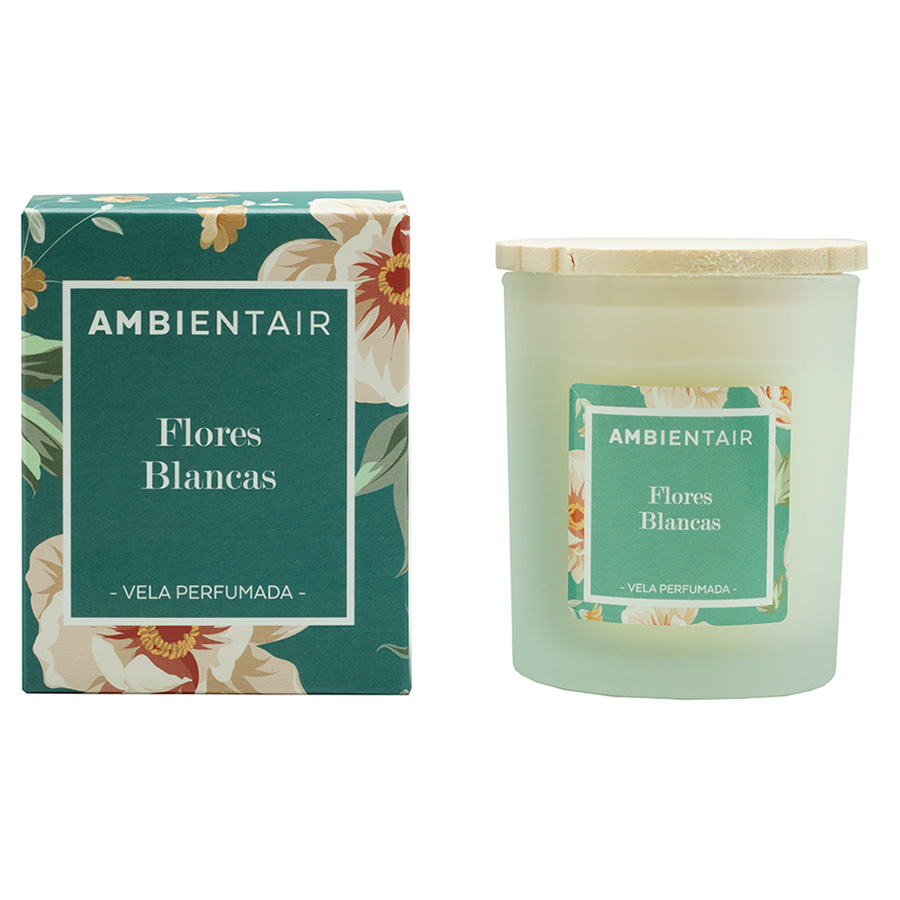 

Ambientair Свеча ароматическая floral Белые цветы 30 ч, Разноцветный