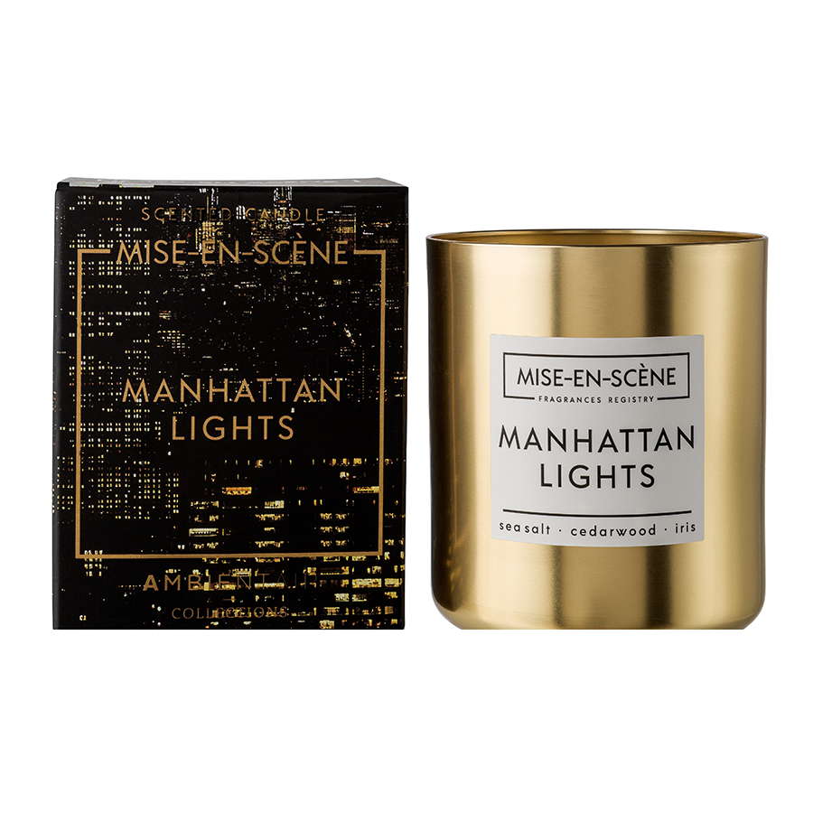 

Ambientair Свеча ароматическая mise en scene manhattan lights 50 ч, Золотистый