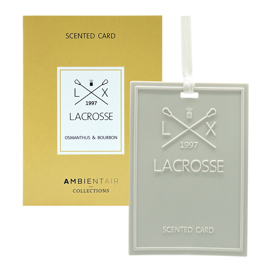 

Ambientair Карточка ароматическая lacrosse Османтус и бурбон, Серый
